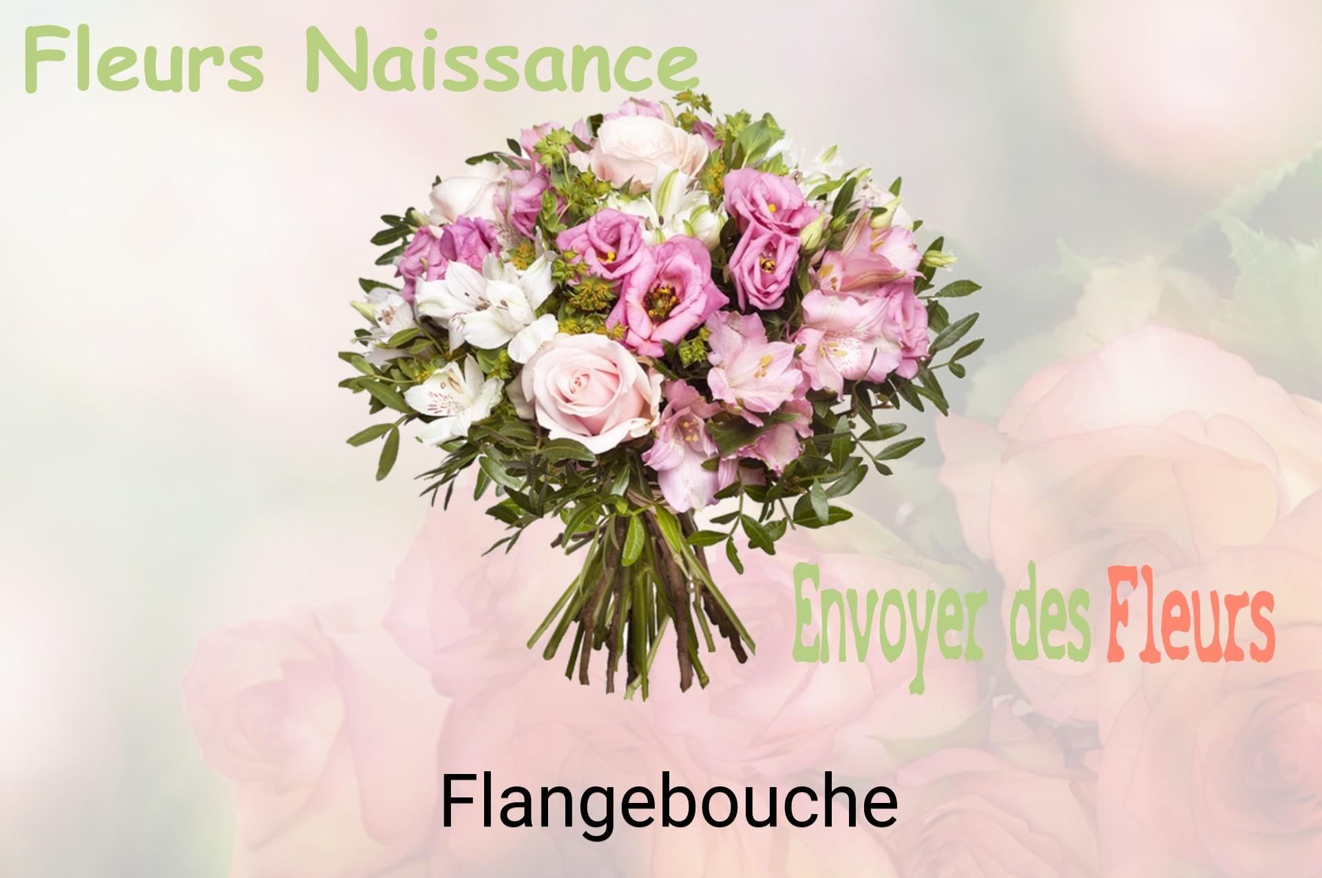 Bouquet de fleurs de naissance livré à Flangebouche
